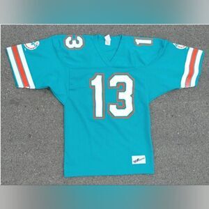 Vtg 90s NFL Miami Dolphins Dan Marino #13 Mesh Ravens Made in Canada Jersey L